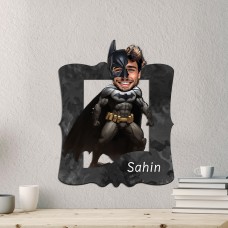 Kişiye Özel Karikatür Figür I Ahşap Tablo I Batman